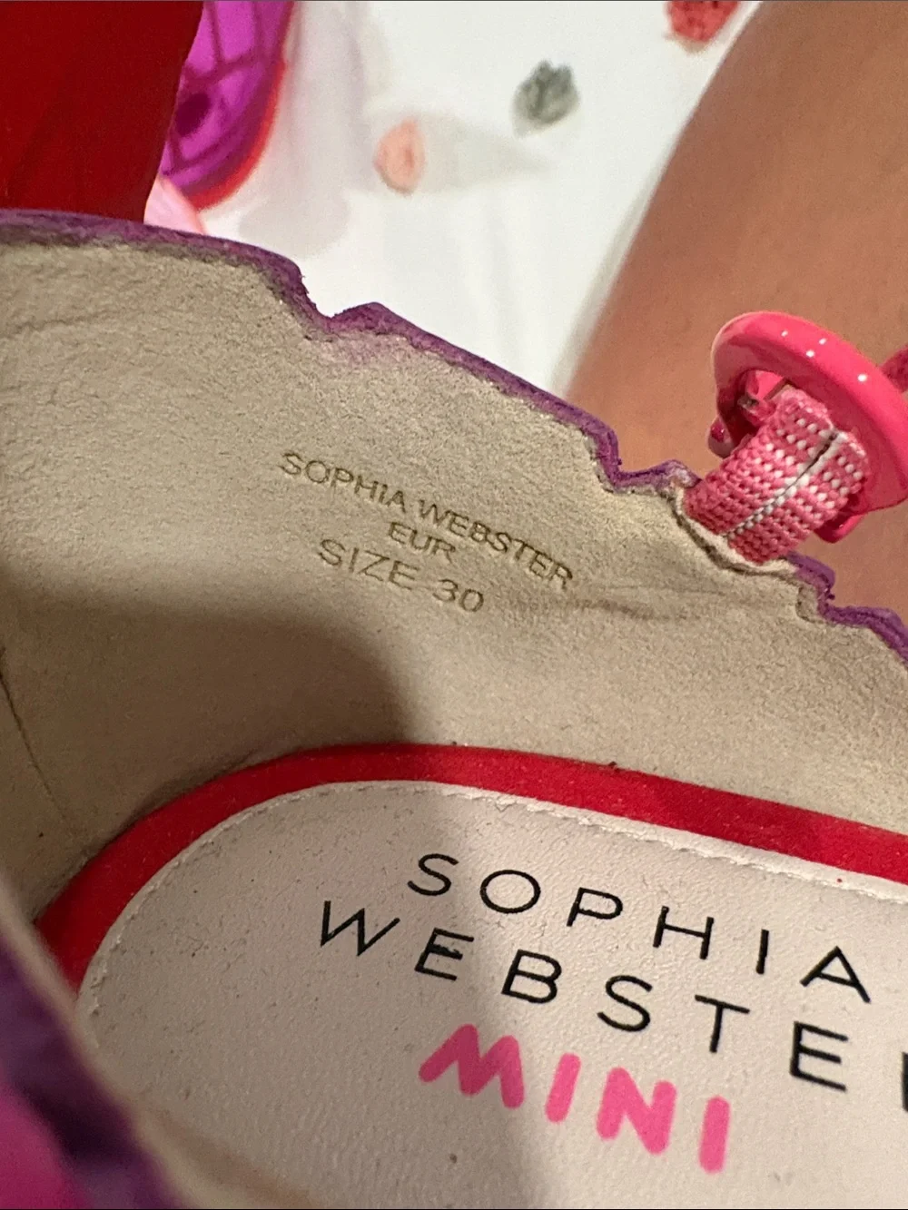 Sophia Webster Girls' Pink & Fuchsia Glitter Butterfly Strap Sandals